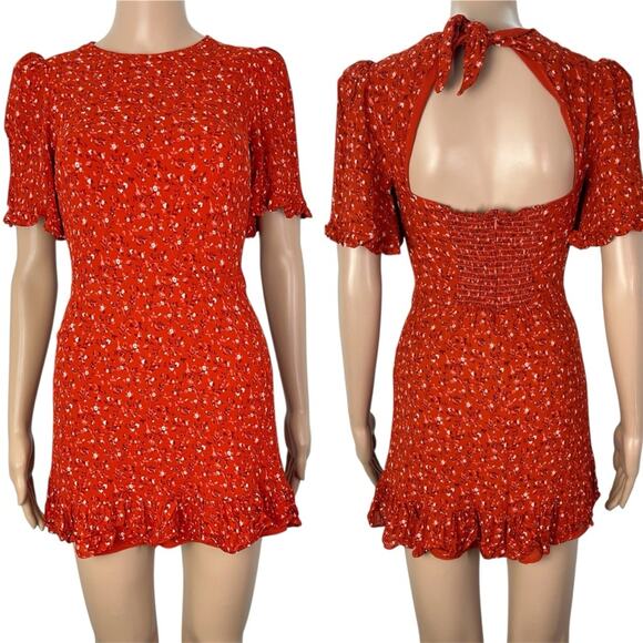 Reformation Dresses & Skirts - Reformation Alaina Floral Lightweight Mini Summer Dress in Balsam